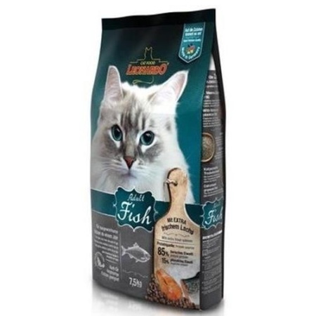 Hrana uscata pentru pisici, Leonardo, Adult Sensitive Peste, 7.5 Kg