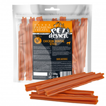 Pet's Desert Dog Chicken Dental Stick 500g LSDC-36