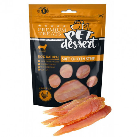 Pet's Desert Dog Soft Chicken Strips 80g LSC-01 