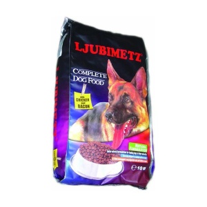 Hrana uscata pentru caini, Ljubimetz, Chicken & Bacon, 10 KG