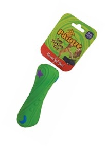 Jucarie pentru caini, Paiatze, Twisted Bone Latex, Verde, 0044/ 2466