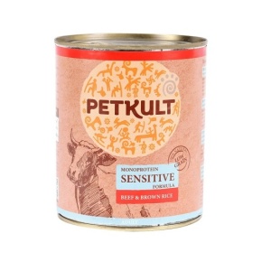 Hrana umeda pentru caini, Petkult Vita si Orez brun, 800 g