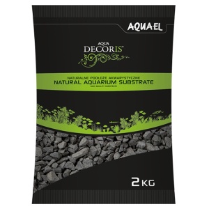 Substrat pentru acvariu, Aquael Nisip Basalt, 2-4 mm, 2 KG