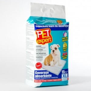 Covorase absorbante pentru caini, Pet Expert, XL 60X90CM, 15 buc