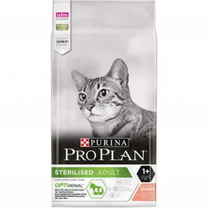 Hrana uscata pentru pisici, Pro Plan, Sterlized Optirenal Somon, 10kg