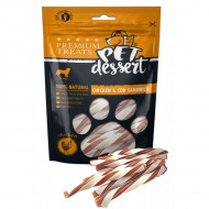 Recompense pentru caini, Pet's Desert Dog Chicken&Cod Sandwich 80g LSC-42