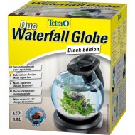 Acvariu bol, Tetra, Cascade Globe Duo Waterfall, 6.8 litri, negru
