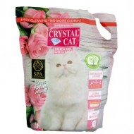 Nisip silicatic pentru pisici, Crystal Cat, Trandafir, 3.8L