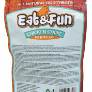 Recompense pentru caini, Eat&Fun, Chicken Stripe, 100 G