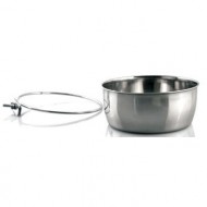 Suport cu surub plus castron inox, Pet Expert, 0.84 L