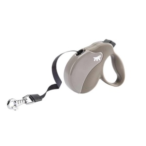 Lesa extensibila pentru caine, Ferplast, Amigo Tape Mini Gri