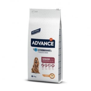 Hrana uscata pentru caini, Advance, Medium Senior, 12 Kg