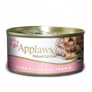 Hrana umeda pentru pisici, Applaws Ton si Creveti, 156 g