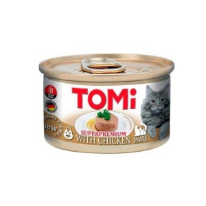 Hrana umeda pentru pisici, Tomi, Pui, SuperPremium, 12 x 85 G