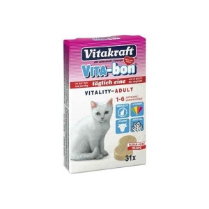 Vitamine pentru pisici, Vitakraft, Vita-Bon, 31 TBL