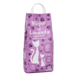 Nisip pentru pisici, Nisipur, Lavanda, 5 kg