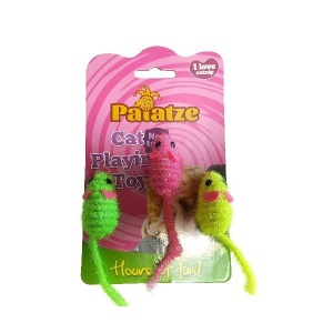 Jucarie pentru pisici, Paiatze, Cat Soarece, 3 BUC, N0206