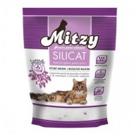 Nisip silicatic pentru pisici, Mitzy, Silicat, Lavanda, 3.8 L