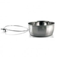 Suport + Castron Inox cu Surub, Pet Expert, 0.15 L