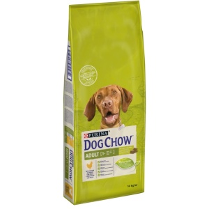 Hrana uscata pentru caini, Dog Chow, Adult Pui, 14Kg
