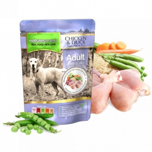 Hrana umeda pentru caini, Natures Menu, Pui si Rata, 300 g