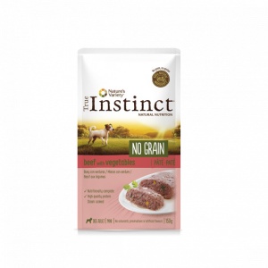 Hrana umeda pentru caini, True Instinct cu carne de vita , 150 g
