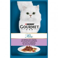 Hrana umeda pentru pisici, Gourmet Perle, Vanat si Legume in sos, 24 X 85g