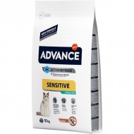 Hrana uscata pentru pisici, Advance Cat, Sterilizat Sensitive Somon, 10 kg