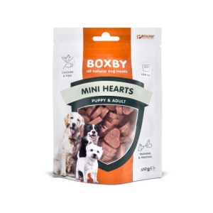 Recompense pentru caini, Proline Boxby Mini Hearts, 100 G