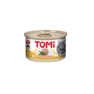 Hrana umeda pentru pisici, Tomi, Rata, SuperPremium, 12 x 85 G