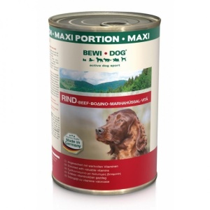 Hrana umeda pentru caini, Bewi, Carne de Vita in sos, 1,2 Kg