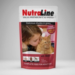 Hrana umeda pentru pisici, Nutraline, Classic Vita, 24 x 100 g