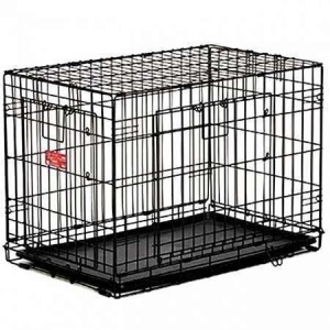 Cusca metalica pentru caini, Midwesthome, Contour 830DD, 76 CM