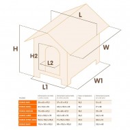 Cusca exterior pentru caini, Ferplast, Domus Large