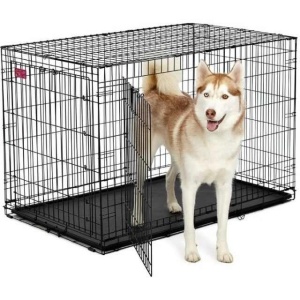 Cusca metalica pentru caini, Midwesthome, Contour 848DD, 122 CM