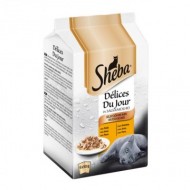 Hrana umeda pentru pisici, Sheba, Delices Du Jour, Selectii de Pasare, 6 x 50g