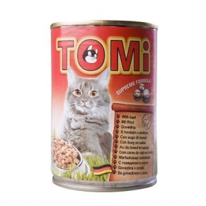 Hrana umeda pentru pisici, Tomi, Vita, conserva 400 g