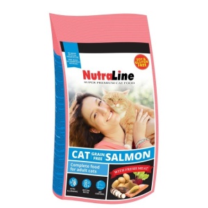 Hrana uscata pentru pisici, Nutraline, Cat Grain Free Sommon, 10 Kg