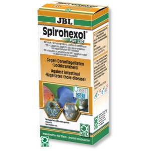 Tratament pentru pesti, JBL Spirohexol Plus, 250 / 100 ml pentru 500 l RO