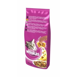 Hrana uscata pentru pisici, Whiskas, Pui si Ficat, 14Kg