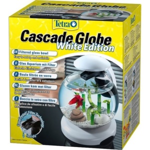 Acvariu bol, Tetra, Cascade Globe, 6.8 litri, alb