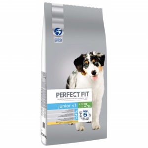 Hrana uscata pentru caini, Perfect Fit, Junior Talie medie si mare, 14.5kg