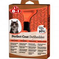 Perie pentru pisica, 8in1 Perfect Coat DeShedder