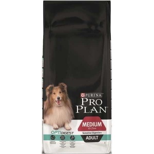 Hrana uscata pentru caini, Pro Plan, Medium Adult Digestion Miel si orez, 14 kg