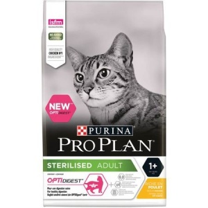 Hrana uscata pentru pisici, Pro Plan, Sterlized Cat cu Pui, 10kg