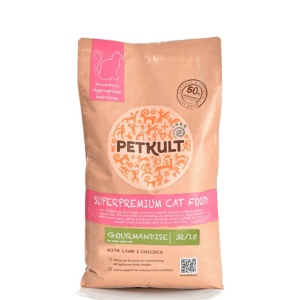 Hrana uscata pentru pisici, Petkult, Gourmandise 32/15 Miel si Pui, 7Kg