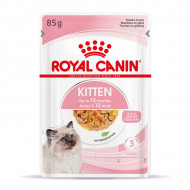 Hrana umeda pentru pisici, Royal Canin, Kitten Instinctive Pouch Jelly , 12 x 85g