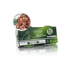 Hrana umeda caini, Platinum, Menu Mini Chicken, 4 x 100 gr