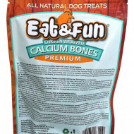 Recompense pentru caini, Eat&Fun, Chicken Calcium Bones, 100 G