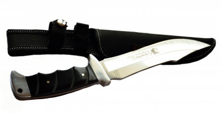 Cutit de vanatoare 30 cm, model Full Tang, teaca inclusa, maner negru